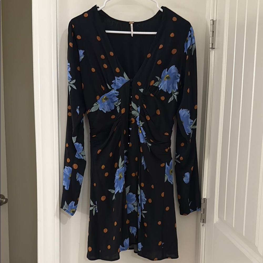 Free People Women's Date Night Mini Dot Dress in XS